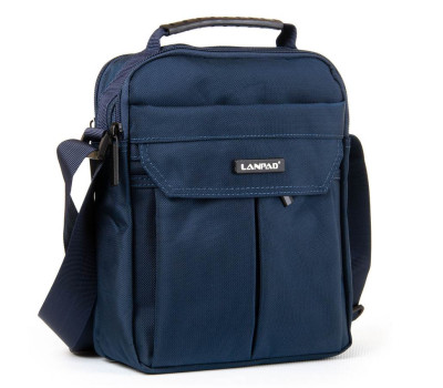 Сумка чоловіча планшет нейлон Lanpad 3768 blue