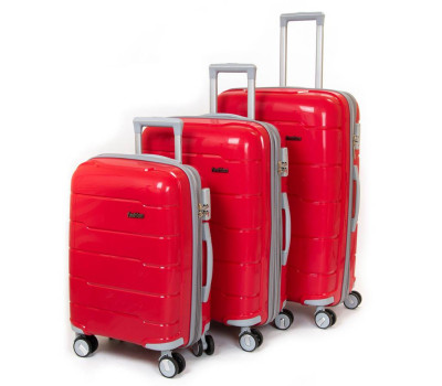 Дорожня Валіза 3/1 ABS-пластик FASHION 810 red Podium