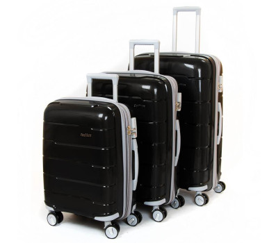 Дорожня Валіза 3/1 ABS-пластик FASHION 810 black Podium