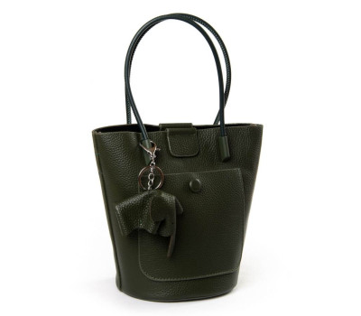 Сумка Жіноча Класична шкіра PODIUM P63 3206 green Podium