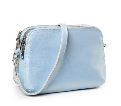 Сумка Жіноча Класична шкіра PODIUM P65 8725-220 bead light blue Podium