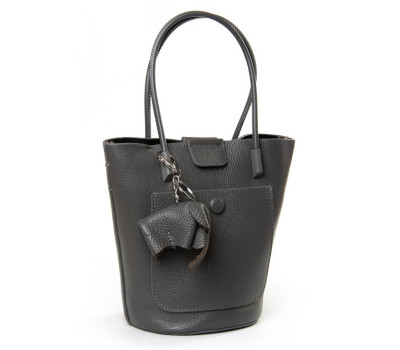 Сумка Жіноча Класична шкіра PODIUM P63 3206 gray Podium