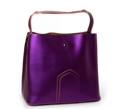 Сумка Жіноча Класична шкіра PODIUM P105 8641 special purple Podium