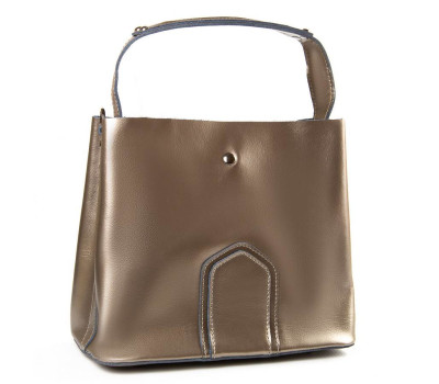 Сумка Жіноча Класична шкіра PODIUM P105 8641 silver-grey Podium