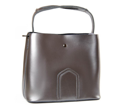 Сумка Жіноча Класична шкіра PODIUM P105 8641 light-grey Podium