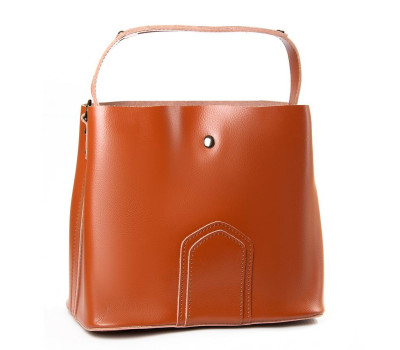 Сумка Жіноча Класична шкіра PODIUM P105 8641 light-brown Podium
