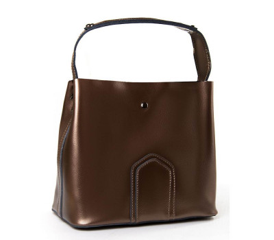 Сумка Жіноча Класична шкіра PODIUM P105 8641 bronze Podium