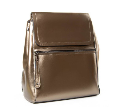 Рюкзак шкіра PODIUM P93 8699-3 silver-grey Podium