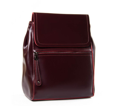 Рюкзак шкіра PODIUM P93 8699-3 deep-wine-red Podium