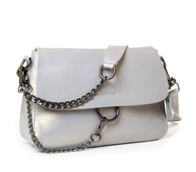 Сумка Жіноча Класична шкіра PODIUM P52 8600 double-grey Podium