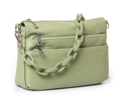 Сумка Женская Классическая кожа PODIUM P77 3011 bean green Podium