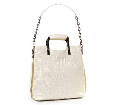 Сумка Жіноча Класична шкіра PODIUM P112 8653 white Podium