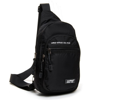 Сумка чоловіча на плече нейлон Lanpad 83005 black Podium