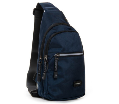 Сумка чоловіча на плече нейлон Lanpad 82031 blue Podium