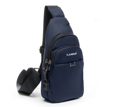 Сумка чоловіча на плече нейлон Lanpad 6023 blue Podium