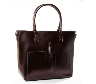 Сумка Жіноча Класична шкіра PODIUM P24 8776 bright-brown Podium