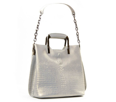 Сумка Жіноча Класична шкіра PODIUM P112 8653 gray Podium