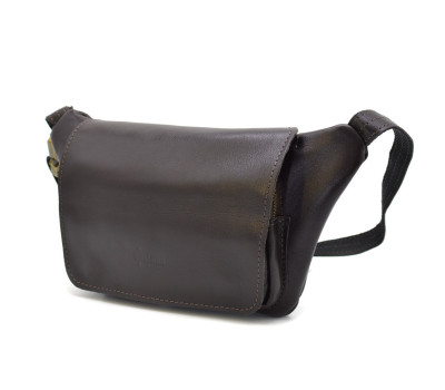 Шкіряна бананка, сумка з клапаном GC-8153-3md TARWA