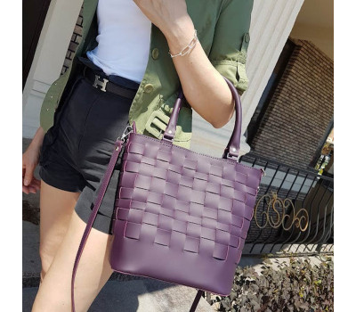 Сумка жіноча "Фреска" натуральна шкіра, баклажан суперматовий