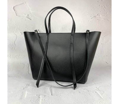 Сумка жіноча "Лад’я" натуральна шкіра, чорна портофіно