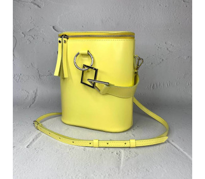 Сумка жіноча "Болеро" натуральна шкіра, жовта матова