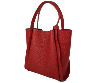 Сумка "ДОЛЬЧЕ" натуральная кожа, красний флотар