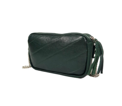 Сумка жіноча "МІА" натуральна шкіра, зелена