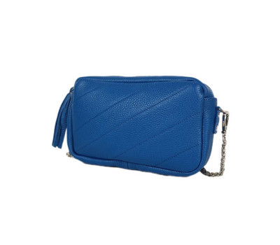 Сумка жіноча "МІА" натуральна шкіра,  синя