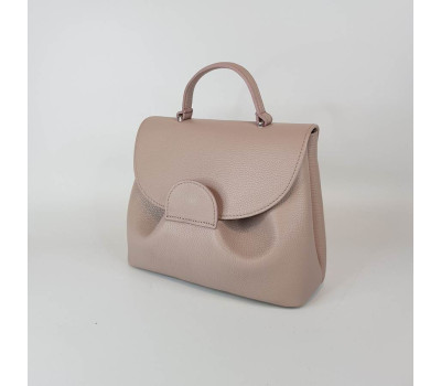 Сумка жіноча "Фіджі" натуральна шкіра, пудра флотар