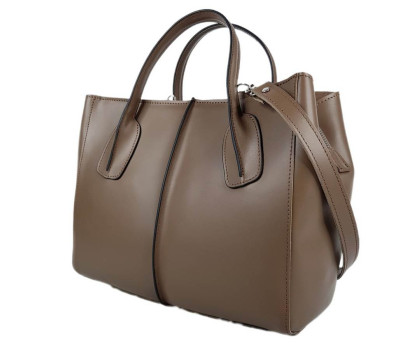 Сумка жіноча "ФОРТА" натуральна шкіра, капучіно матова