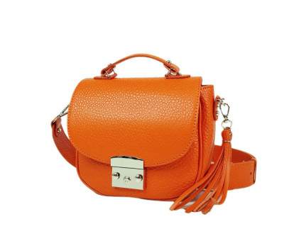 Сумка жіноча "Рімені" натуральна шкіра, помаранчева