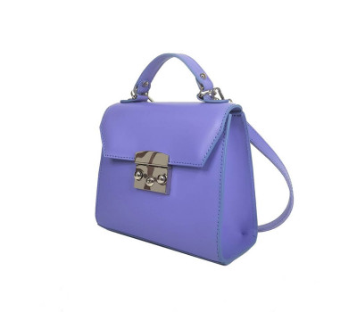 Сумка жіноча  "Мері" натуральна шкіра, колір фіалка