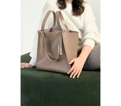 Сумка жіноча "Лола" натуральна шкіра, колір лате