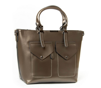 Сумка Жіноча Класична шкіра PODIUM P48 8644 silver-grey Podium
