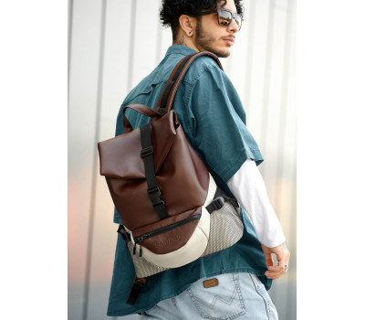 Чоловічий рюкзак Sambag ReneDouble  шоколадний