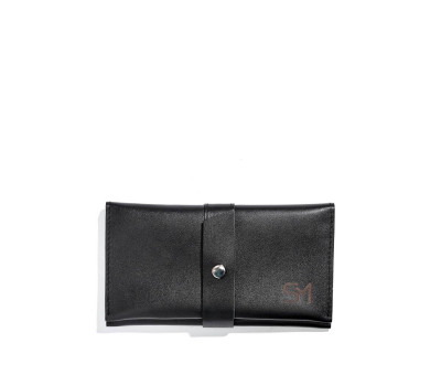 Кожаный кошелек Sambag MSH черный SM