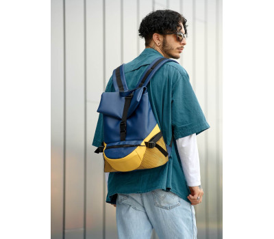 Чоловічий рюкзак Sambag ReneDouble жовто-блакитний