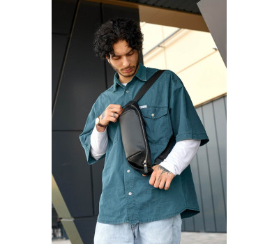 Чоловіча сумка на пояс бананка Sambag Holster MSH чорна