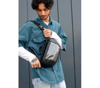 Велика чоловіча поясна сумка бананка Sambag DynamicDartII