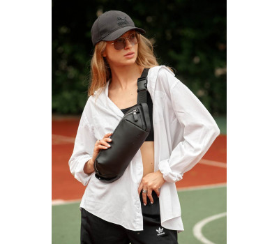 Женская сумка на пояс бананка Sambag Holster MSH черная