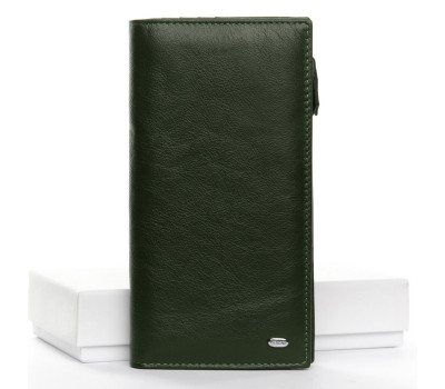 Кошелек Classic кожа DR. BOND WMB-3M dark-green