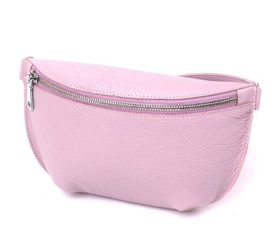 Шкіряна практична жіноча бананка Shvigel 16376 Ліловий.