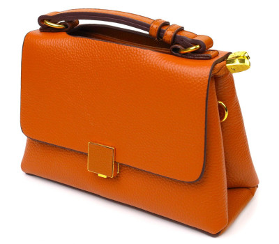 Елегантна сумка жіноча з натуральної шкіри 22073 Vintage Руда