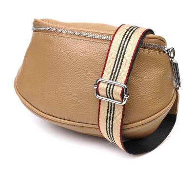 Жіноча сумка через плече з натуральної шкіри 22111 Vintage Бежева