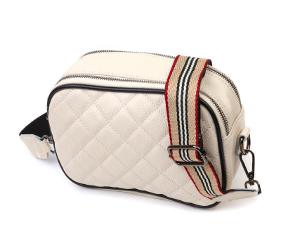 Сумка крос-боді прямокутна з натуральної шкіри 22117 Vintage Біла