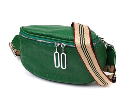 Модна жіноча сумка через плече з натуральної шкіри 22124 Vintage Зелена