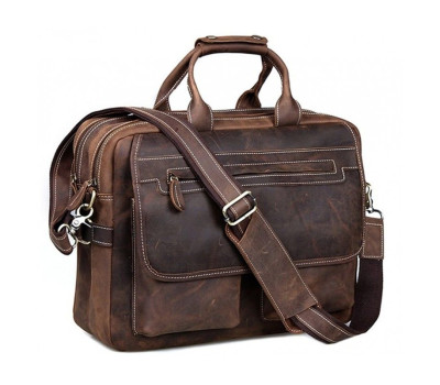 Сумка Vintage 14570 из винтажной кожи Коричневая