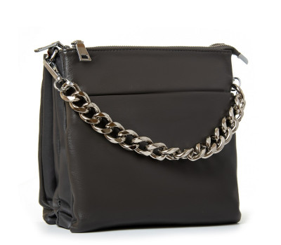 Сумка Жіноча Класична шкіра ALEX RAI 9028-9 grey