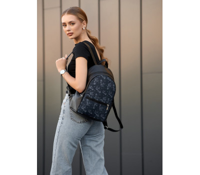 Женский рюкзак Sambag Dali  черный принт