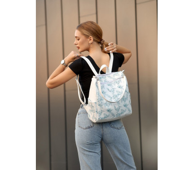 Женский рюкзак-сумка  Sambag Trinity  с принтом "Palm"